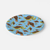 Meeresschildkröte Pappteller (Schrägansicht)