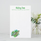 Meeresschildkröte Personalisiert Briefpapier (Stehend Vorderseite)