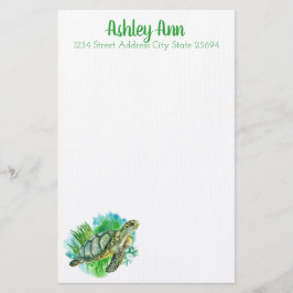 Meeresschildkröte Personalisiert Briefpapier