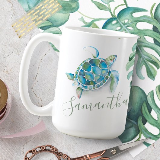 Meeresschildkröte Personalisiert Kaffeetasse