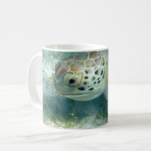 Meeresschildkröte, Pflanze des Meeres, Jungfrauen  Kaffeetasse