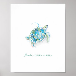Meeresschildkröte Poster