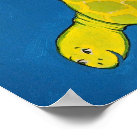 Meeresschildkröte Poster (Ecke)
