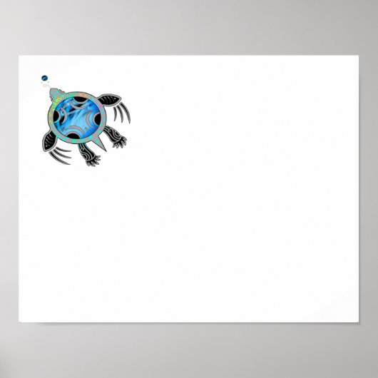 Meeresschildkröte Poster (Vorne)