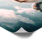 Meeresschildkröte Poster (Ecke)