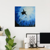 Meeresschildkröte Poster (Heimbüro)