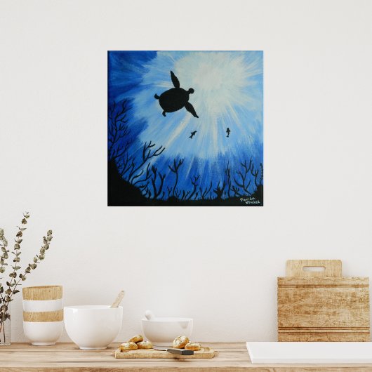 Meeresschildkröte Poster (Küche)