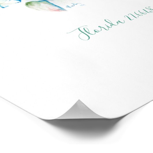 Meeresschildkröte Poster (Ecke)