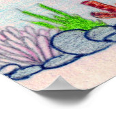 Meeresschildkröte Poster (Ecke)