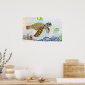Meeresschildkröte Poster (Küche)