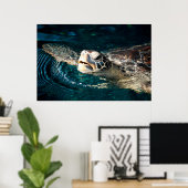 Meeresschildkröte Poster (Heimbüro)