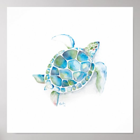 Meeresschildkröte Poster (Vorne)