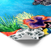 Meeresschildkröte Poster (Ecke)