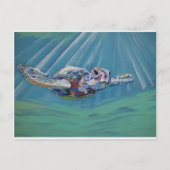 Meeresschildkröte Postkarte (Vorderseite)