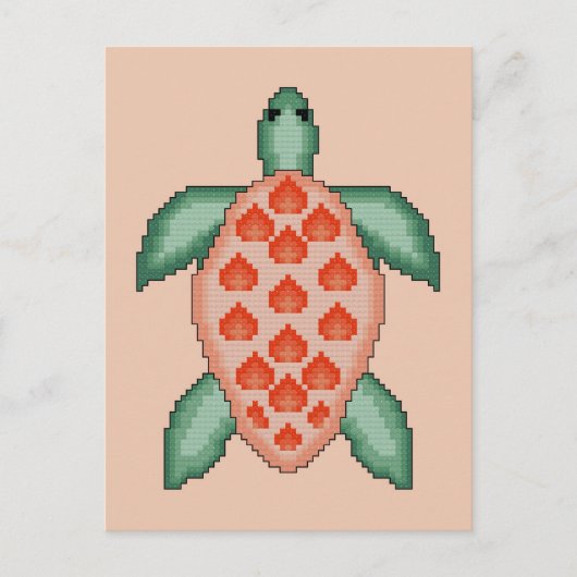 Meeresschildkröte Postkarte (Vorderseite)