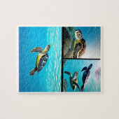 Meeresschildkröte Puzzle (Horizontal)