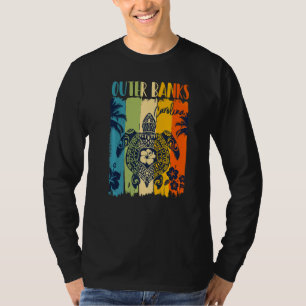 Meeresschildkröte Retro Outer Banks Carolina Thema T-Shirt