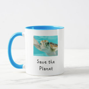 Meeresschildkröte Rette Den Planeten Tasse