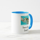 Meeresschildkröte Rette die Erde Tasse (VorderseiteRechts)