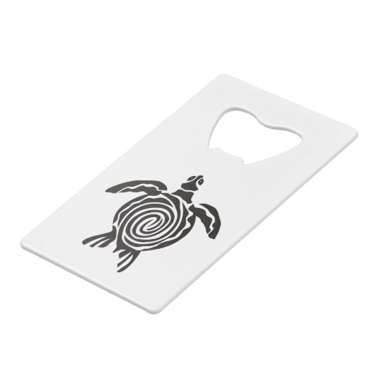 Meeresschildkröte Rette die Schildkröte Geldbeutel Flaschenöffner (Vorderseite Schrägansicht)