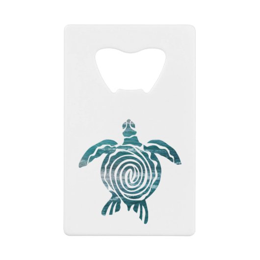 Meeresschildkröte Rette die Schildkröte Geldbeutel Flaschenöffner (Vorderseite)