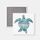 Meeresschildkröte Rette die Schildkröte Magnet (Vorderseite/Rückseite)