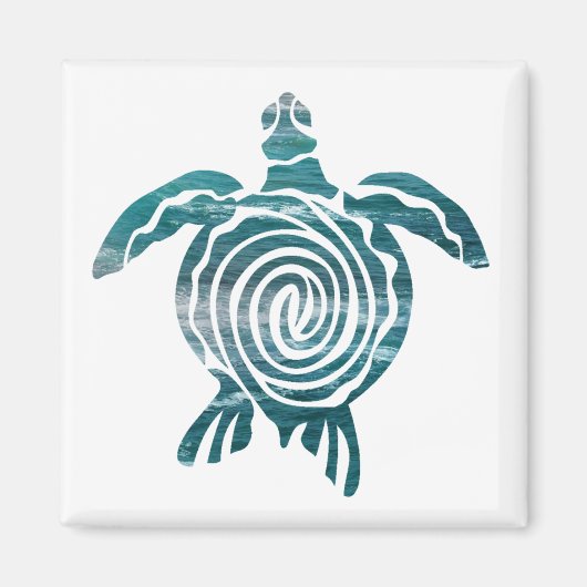 Meeresschildkröte Rette die Schildkröte Magnet (Vorne)