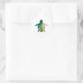Meeresschildkröte Runder Aufkleber (Tasche)
