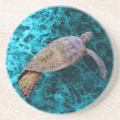 Meeresschildkröte Sandstein Untersetzer (Vorne)