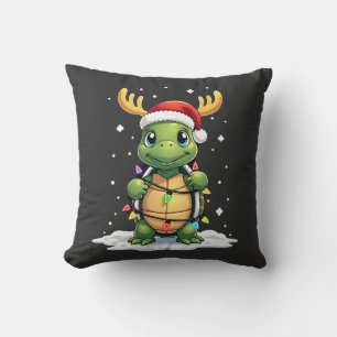 Meeresschildkröte Santa Weihnachtsbeleuchtung Süße Kissen