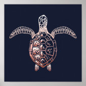 Meeresschildkröte | Schildkrötenwand Poster (Vorne)