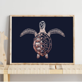 Meeresschildkröte | Schildkrötenwand Poster