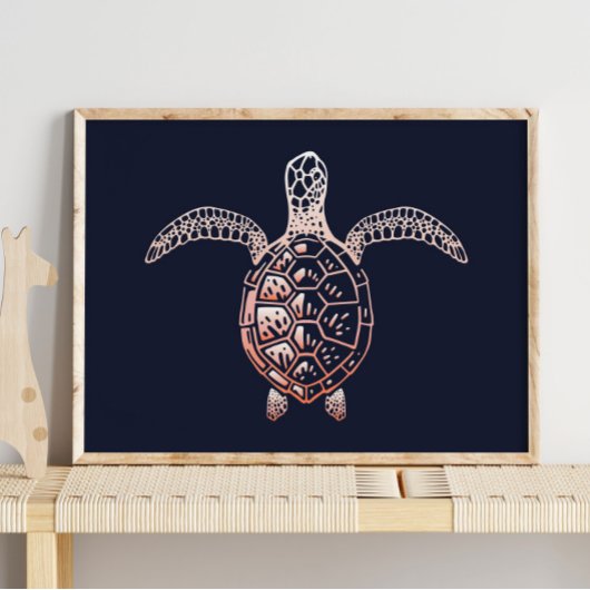 Meeresschildkröte | Schildkrötenwand Poster