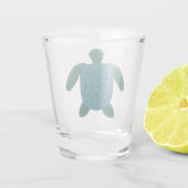 Meeresschildkröte Schnapsglas (Rückseite)