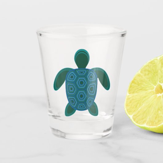 Meeresschildkröte Schnapsglas (Vorderseite)