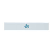 Meeresschildkröte, Sea Blue Beach Hochzeit Einladungsbanderole (Flach)