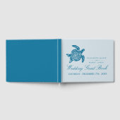 Meeresschildkröte, Sea Blue Beach Hochzeit Gästebuch (Voll)