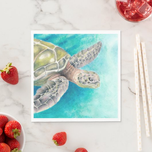 Meeresschildkröte Serviette (Beispiel)