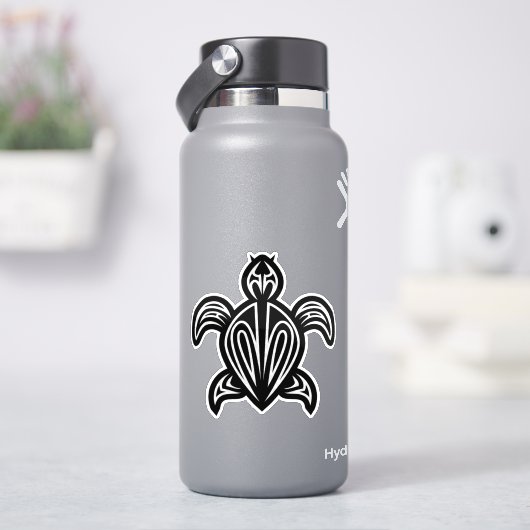 Meeresschildkröte-Silhouette Aufkleber (HydroFlask)