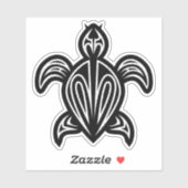 Meeresschildkröte-Silhouette Aufkleber (Blatt)