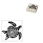 Meeresschildkröte Silhouette Briefmarke Gummistempel (Stempel)