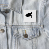 Meeresschildkröte-Silhouette Button (Beispiel)