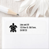 Meeresschildkröte-Silhouette Minimalistisch (Insitu)