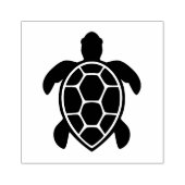 Meeresschildkröte-Silhouette Minimalistisch Gummistempel (Prägung)