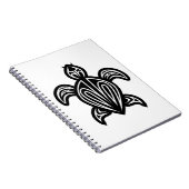 Meeresschildkröte-Silhouette Notizblock (Rechte Seite)