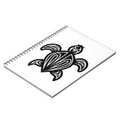Meeresschildkröte-Silhouette Notizblock (Linke Seite)