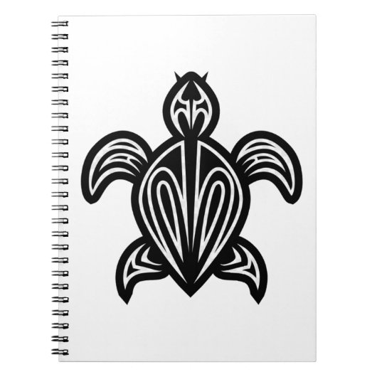 Meeresschildkröte-Silhouette Notizblock (Vorderseite)