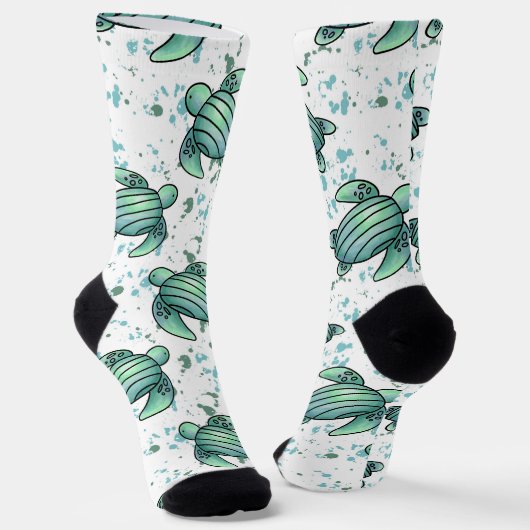 Meeresschildkröte Socken (Gewinkelt)