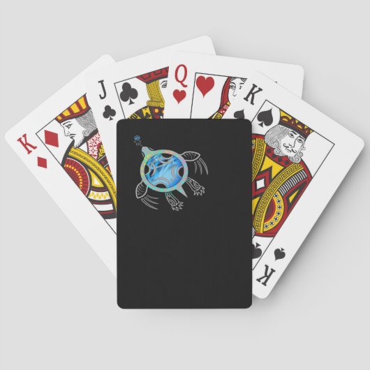 Meeresschildkröte Spielkarten (Rückseite)