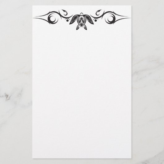 Meeresschildkröte-Stammes- Briefpapier (Vorderseite)